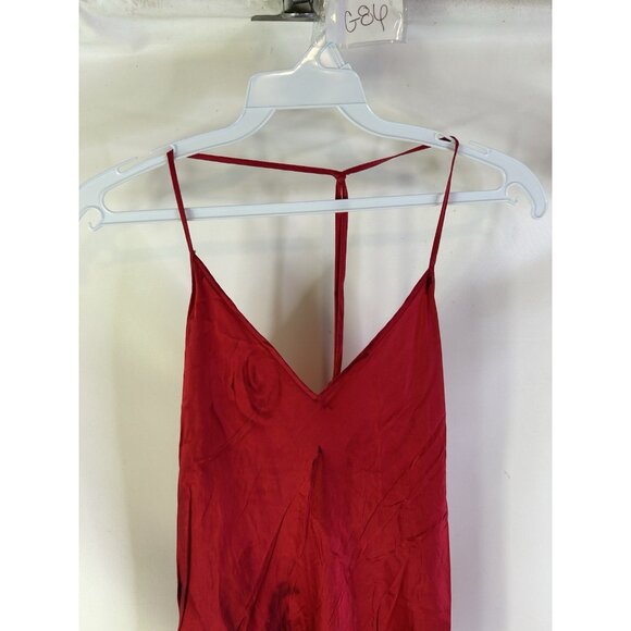Vintage Y2K Victorias Secret Silk Spaghetti Slip Dress Gown Red XS Romantic - Picture 2 of 9